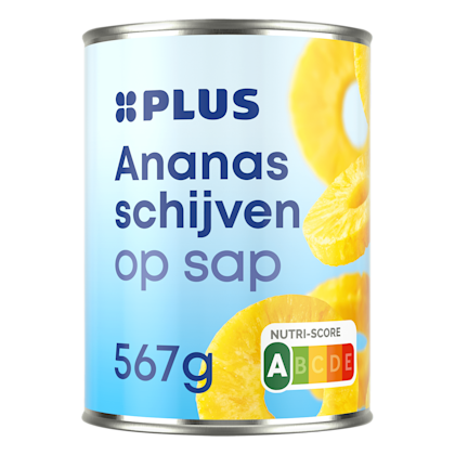Ananas schijven op sap