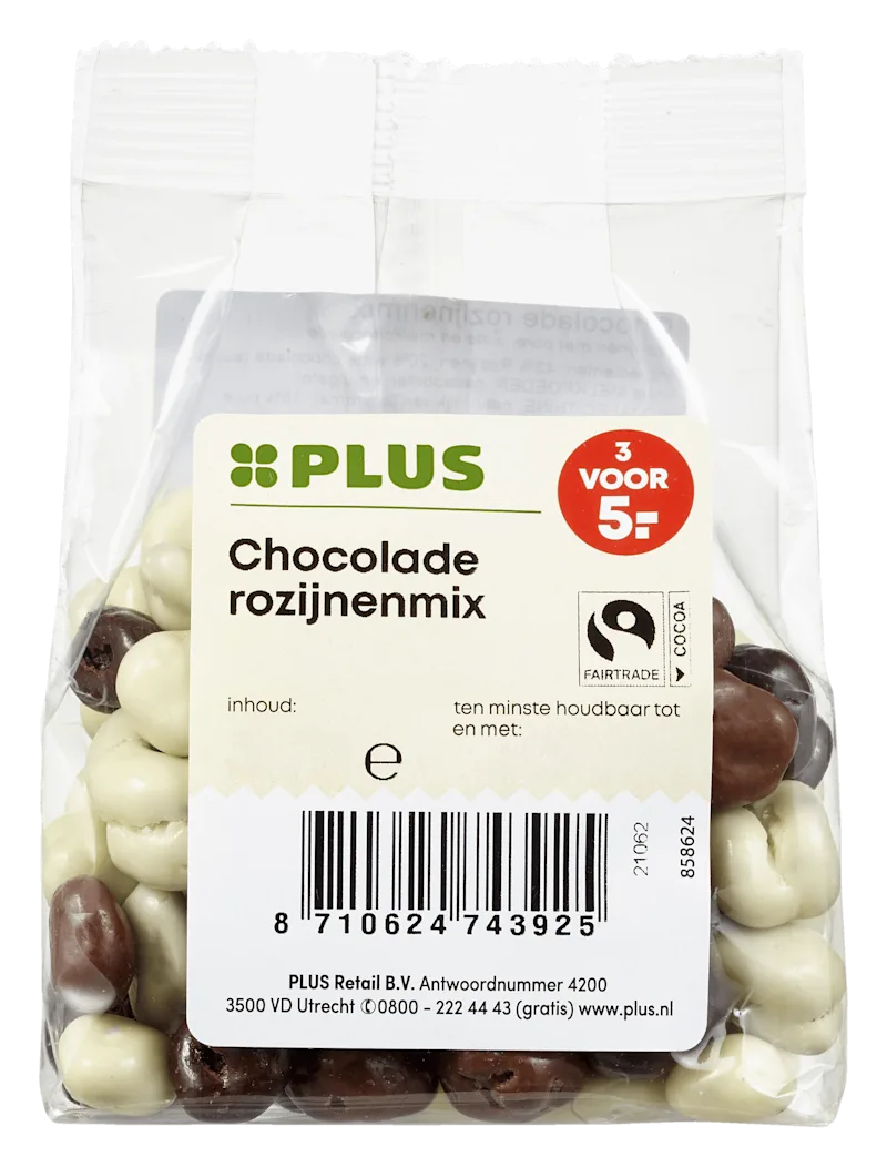 PLUS Chocolade rozijnenmix