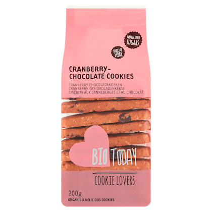 Cranberry chocoladekoeken biologisch