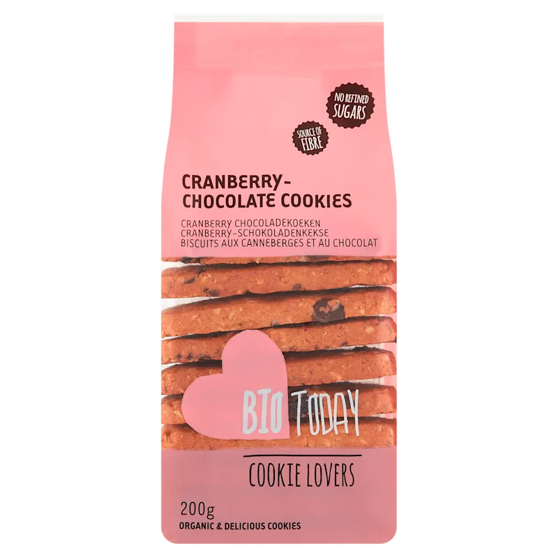 BioToday Cranberry chocoladekoeken biologisch