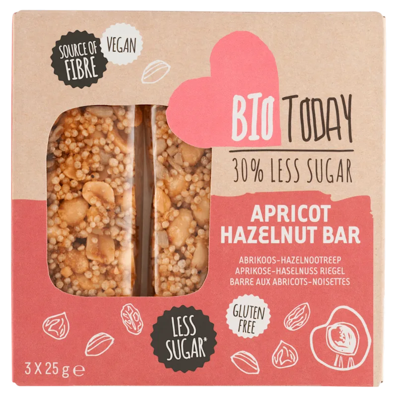 BioToday Notenreep abrikoos hazelnoot bio