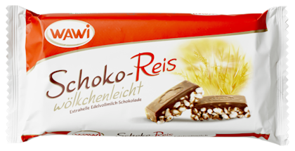 Wawi Tablet gepofte rijst met melkchocolade