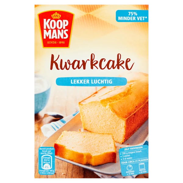 Koopmans Kwarkcake bakmix