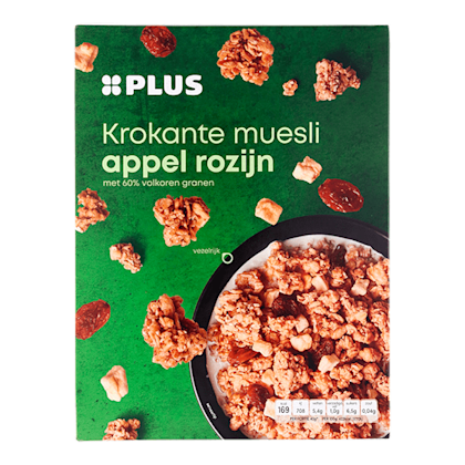 Krokante muesli appel rozijn
