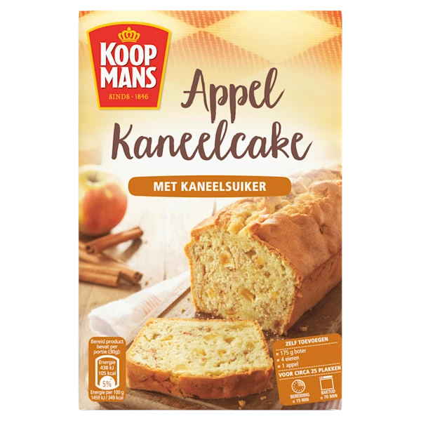 Koopmans Appel kaneelcake bakmix