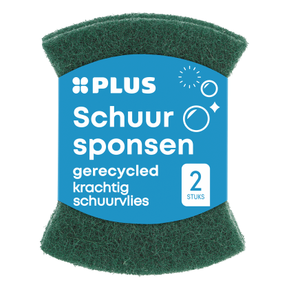 Gerecyclede schuursponsen krassend