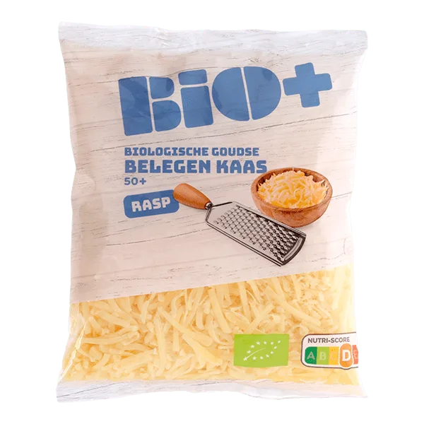 BIO+ Geraspte kaas belegen 50+