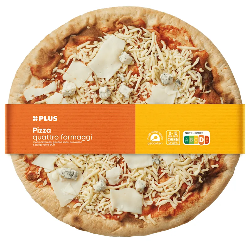 PLUS Pizza quattro formaggi