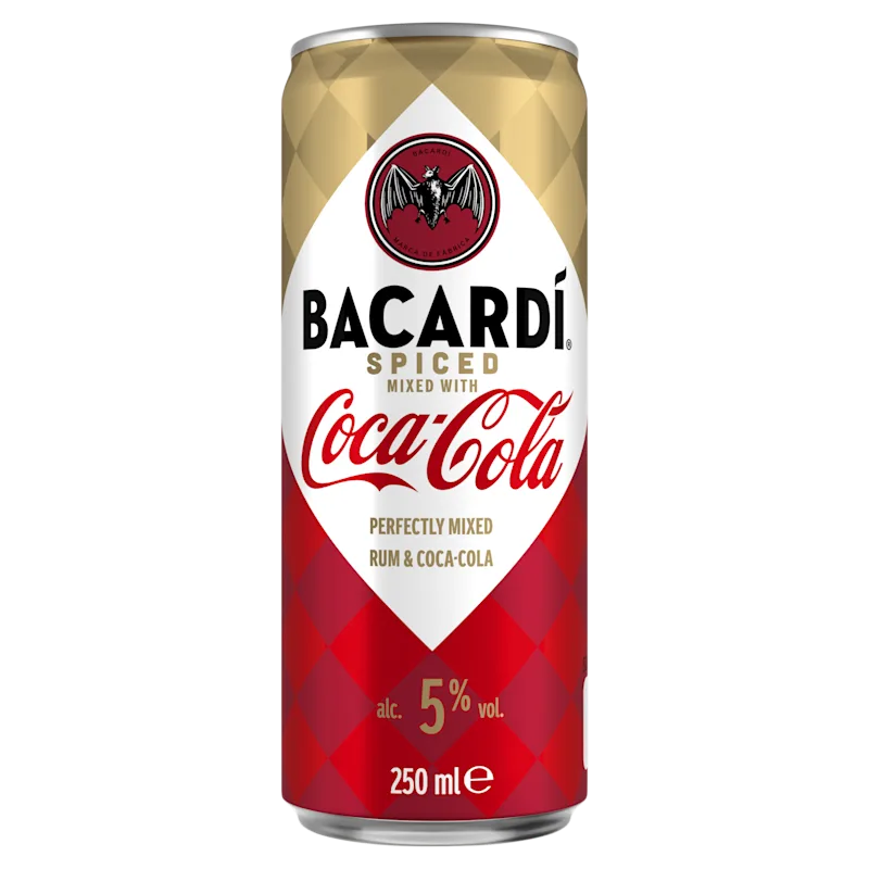 Bacardi Spiced Coca Cola Can