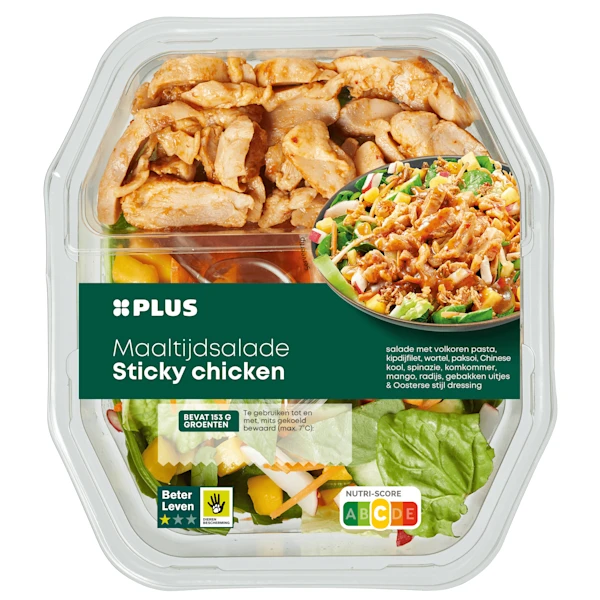 PLUS Maaltijdsalade Sticky Chicken