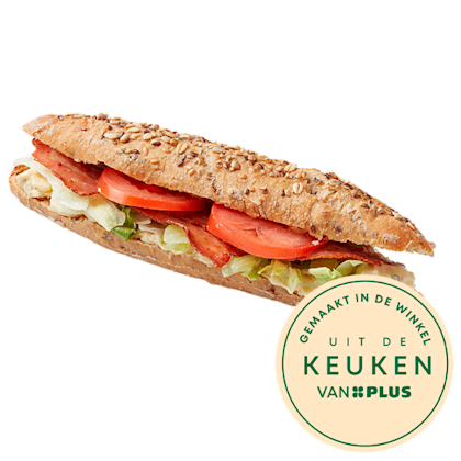 Meergranen baguette kaas bacon
