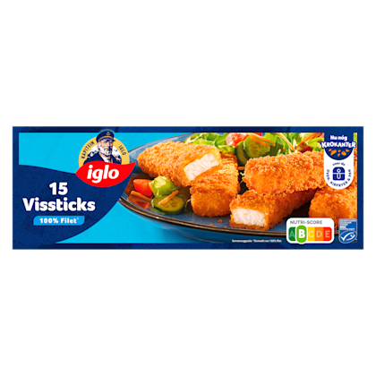 Iglo Vissticks 15 stuks