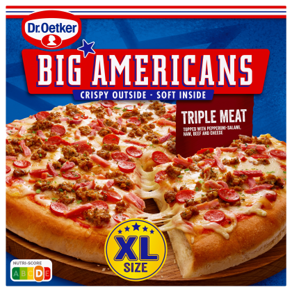 Big Americans XL pizza triple meat