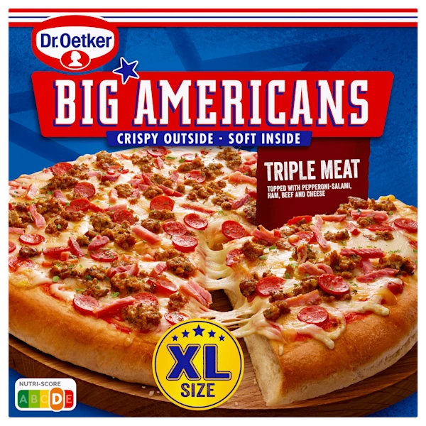 Dr. Oetker Big Americans XL pizza Triple Meat