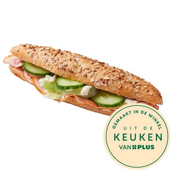 Uit de keuken van Witte baguette beenham honing mosterd