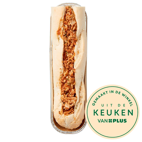 Uit de keuken van PLUS Ovenbroodje kipsate
