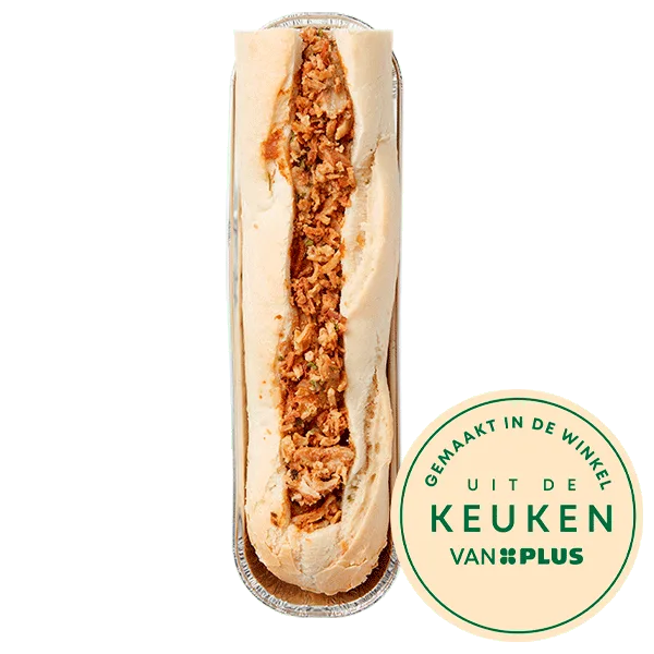 Uit de keuken van PLUS Ovenbroodje kipsate