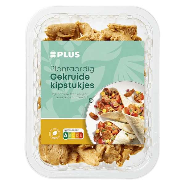 PLUS Plantaardige gekruide kipstukjes