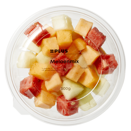 Vers gesneden fruit meloenmix