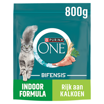 Purina One Indoor kattenvoer rijk aan kalkoen