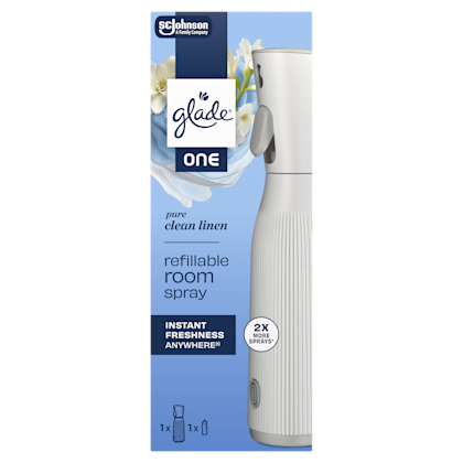 Glade One Room spray houder Pure linnen