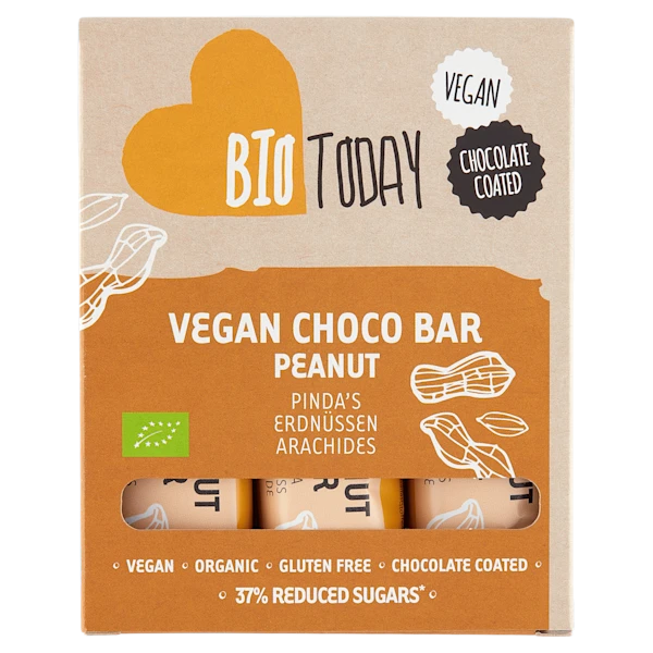 BioToday Vegan Peanut Bar 3st
