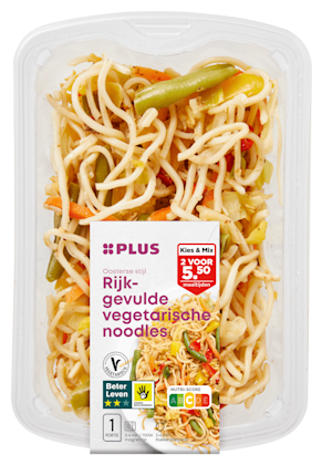 Rijkgevulde noodles 260 gram - PLUS