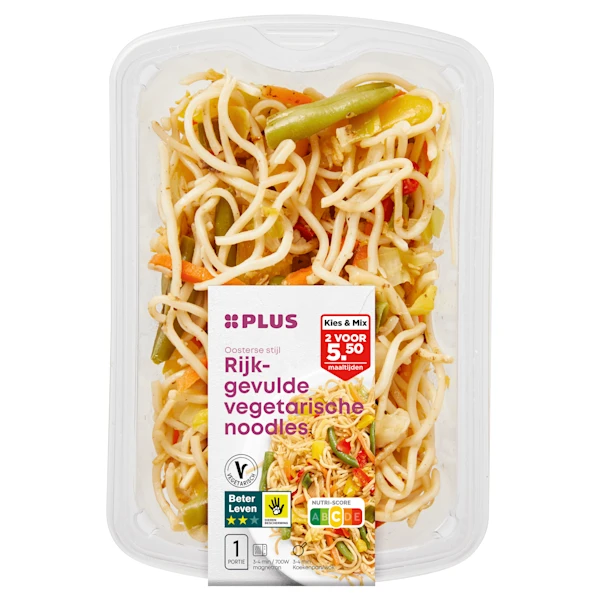 PLUS Rijkgevulde noodles 260 gram