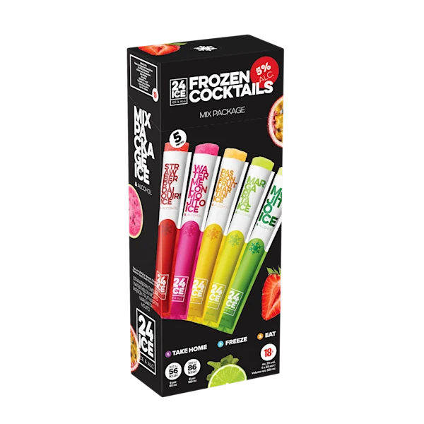 24 ICE Frozen Cocktails Mix Package