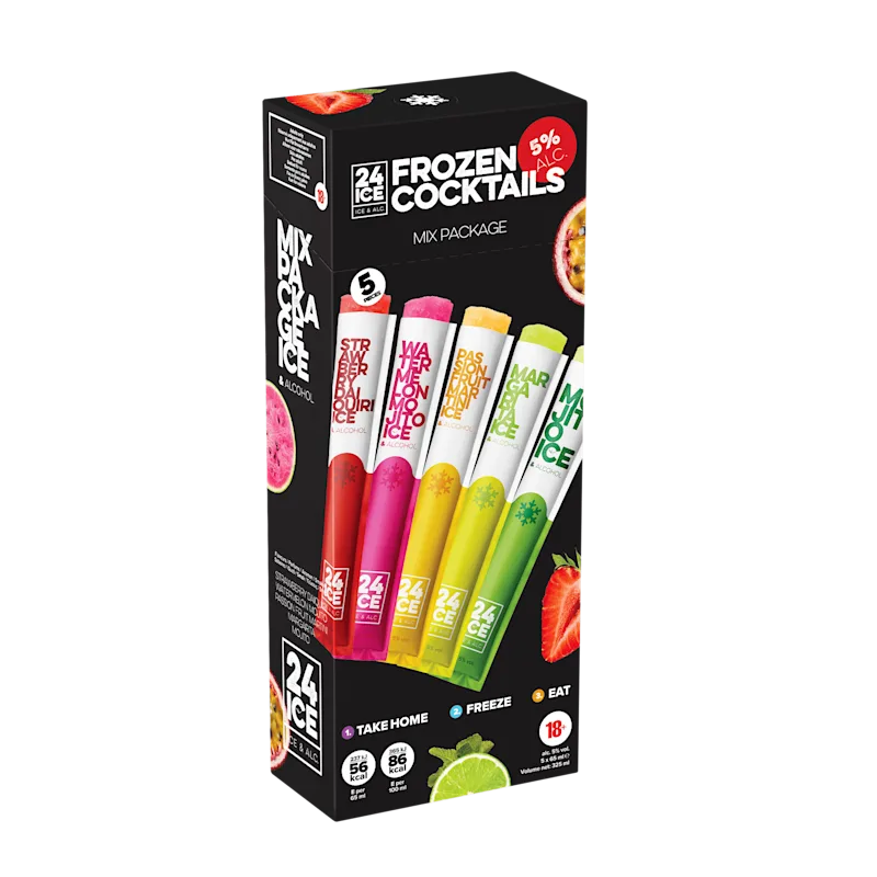 24 ICE Frozen Cocktails Mix Package