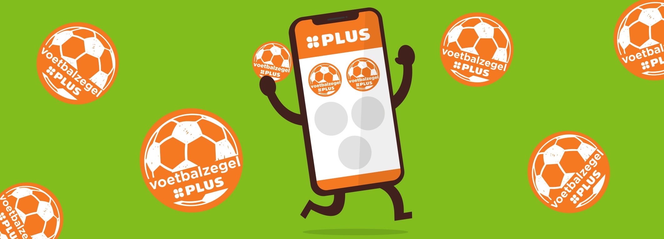 PLUS app met zegels