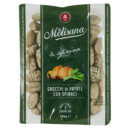 Gnocchi patata con spinaci