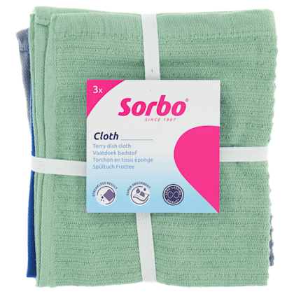 Sorbo Vaatdoek badstof 35x35cm