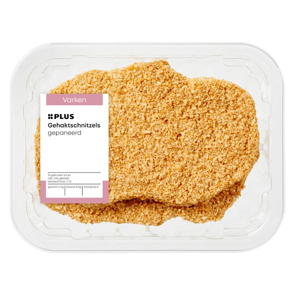 PLUS Beter Leven Gehaktschnitzels Gepaneerd