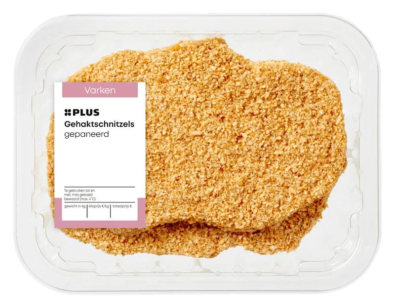 PLUS Beter Leven Gehaktschnitzels Gepaneerd