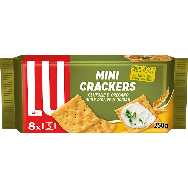 Lu Mini crackers olijf & oregano