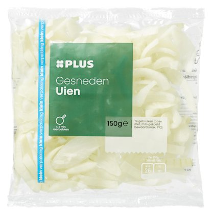 PLUS Uien gesneden