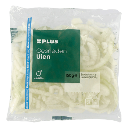 Uien gesneden