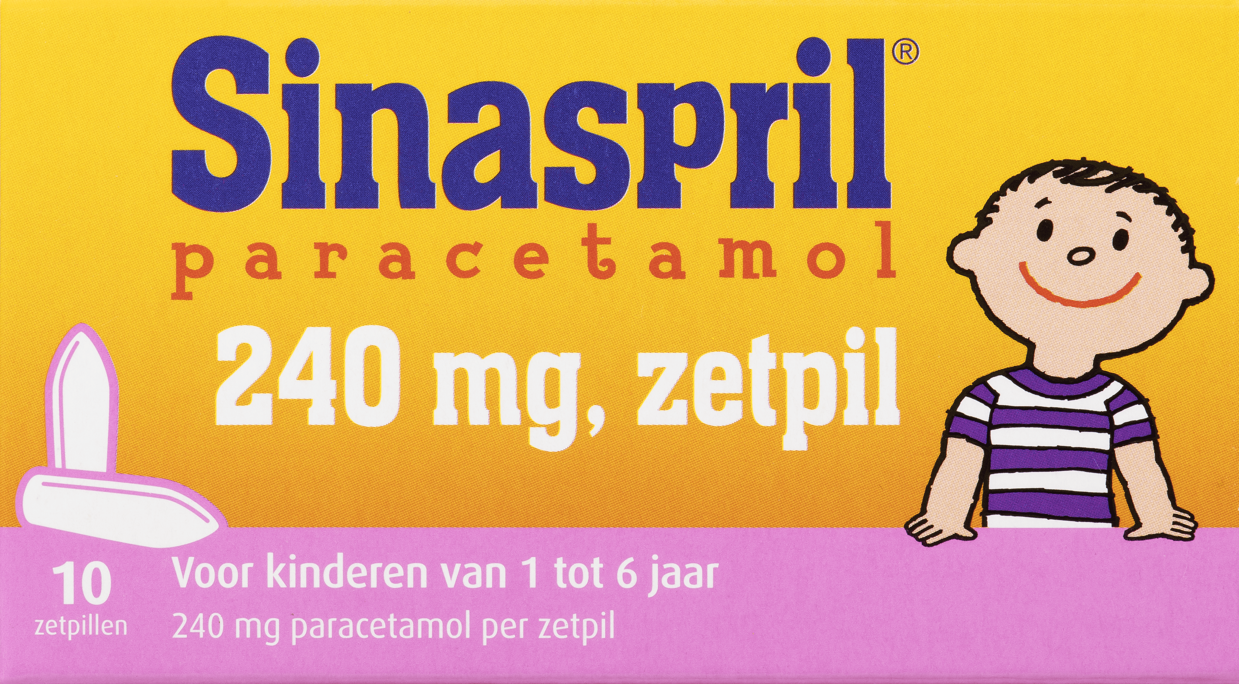 Sinaspril Paracetamol 240mg zetpil