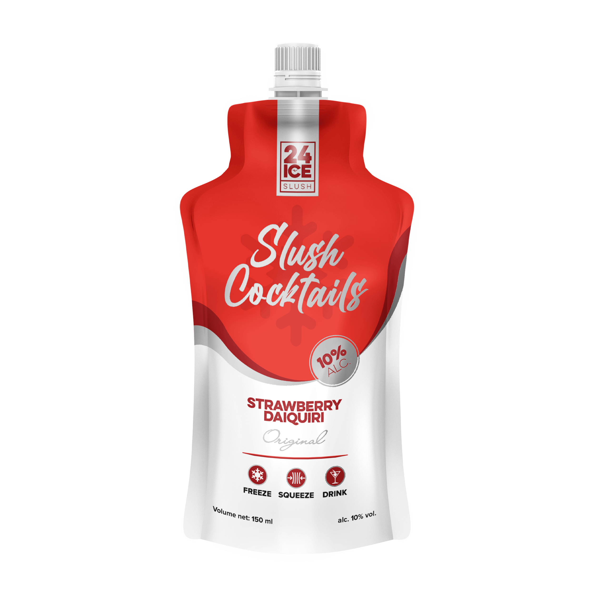 24 ICE Strawberry Daiquiri Slush Cocktail