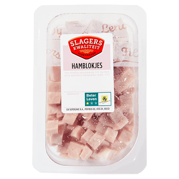 Slagers kwaliteit Hamblokjes