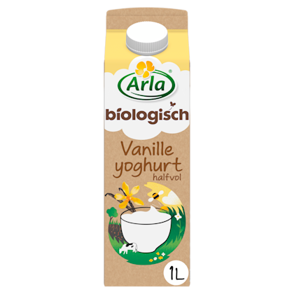 Biologisch halfvolle vanille yoghurt