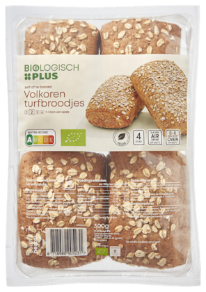 Volkoren turfbroodjes