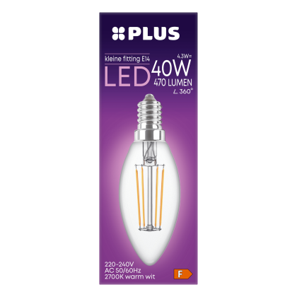 Lamp LED 40W Kaars kleine fit helder