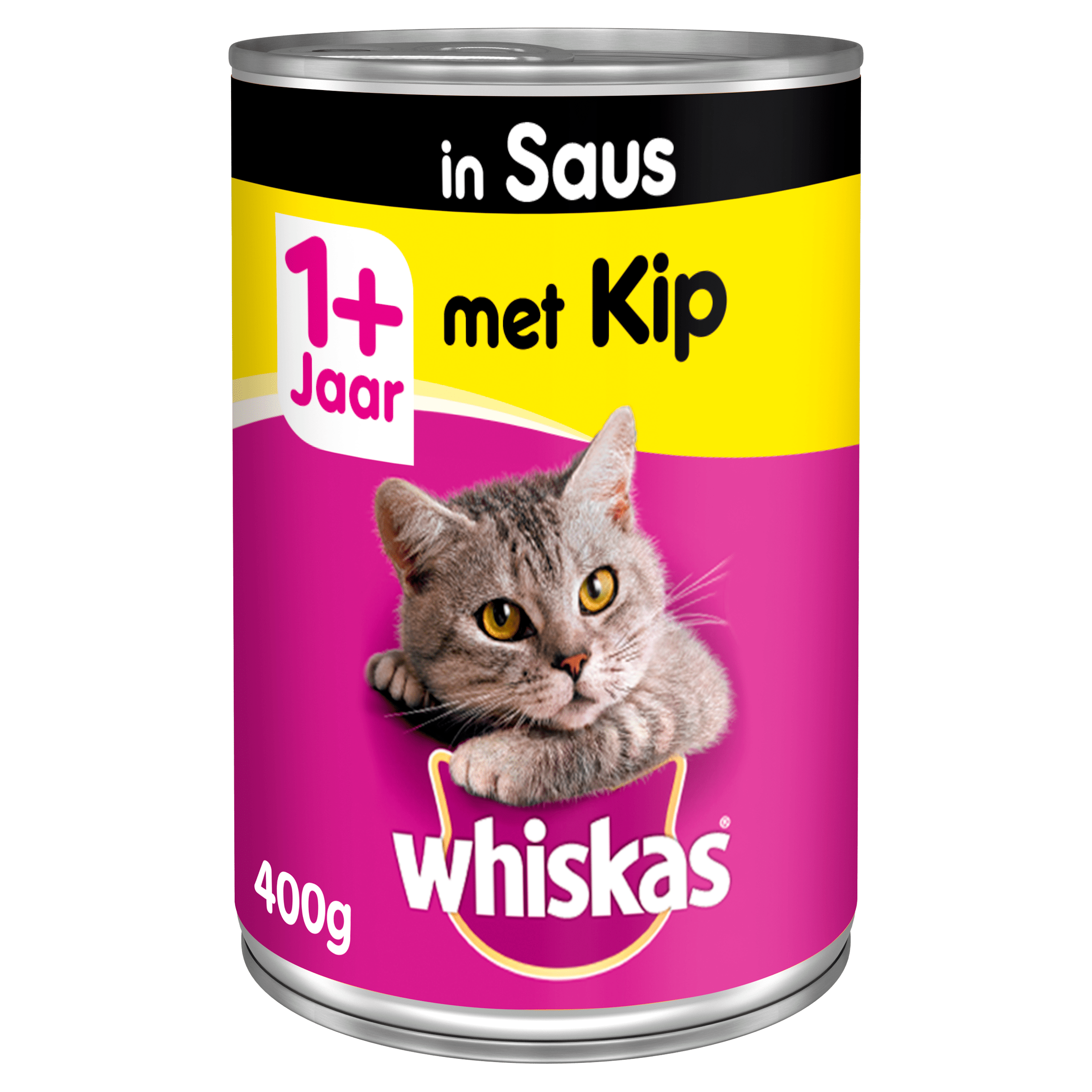 Whiskas in saus kattenvoer kip blik Per Blik 400 g