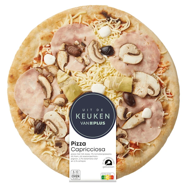 Uit de keuken van PLUS Pizza Capricciosa