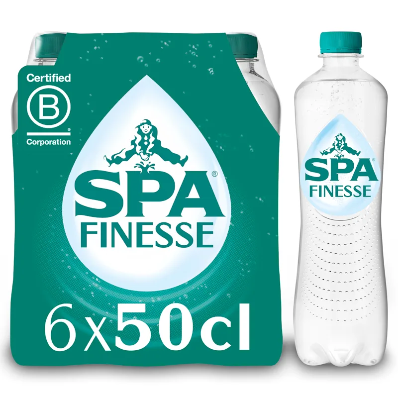 SPA FINESSE Natuurlijk Licht Bruisend Mineraalwater 6 x 50cl