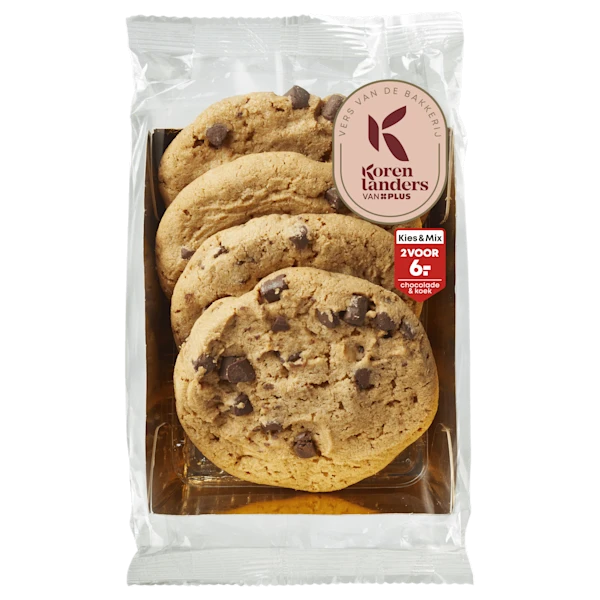 PLUS Korenlanders Roomboter chocolate chunk cookies