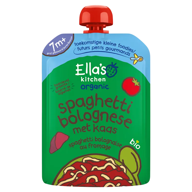 Ella's Kitchen Spaghetti bolognese met kaas 7m+