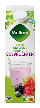 Magere vruchtenyoghurt bosvruchten